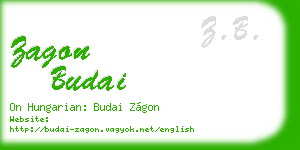 zagon budai business card